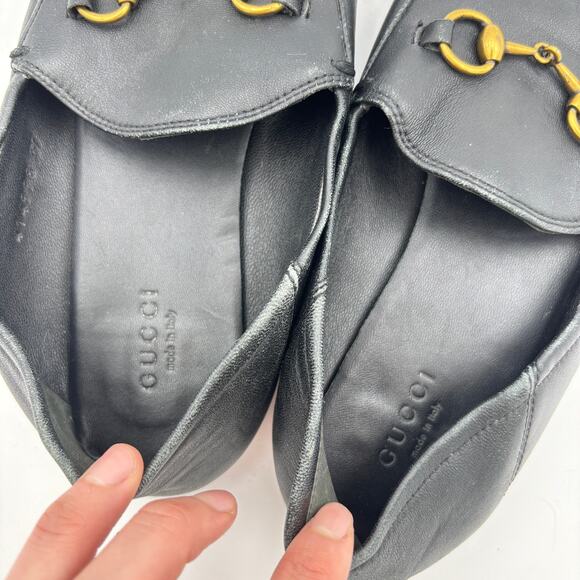GUCCI Jordaan Horse Bit Slip On Penny Loafers Women's 37 US 7 - Picture 10 of 13